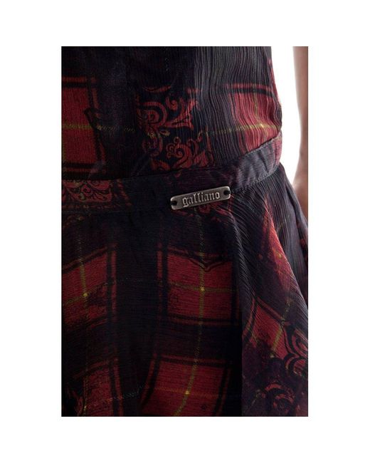 John Galliano Black Fabric Esterno Skirt