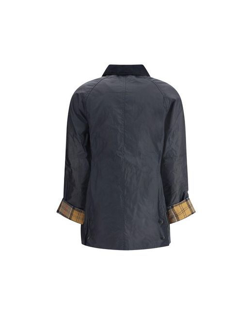 Barbour Blue Breadnell Waxed Jacket