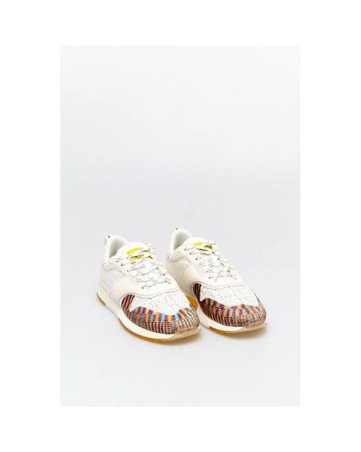 Scotch & Soda White Textile Sneakers for men