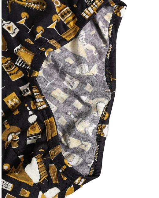 Dolce & Gabbana Black Jazz Cocktail Men Brando Brief Underwear for men