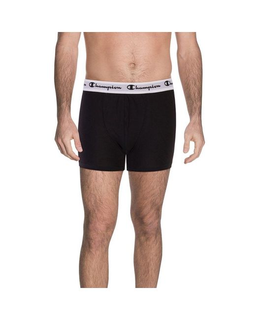 Champion Multicolor Black Cotton Boxers for men