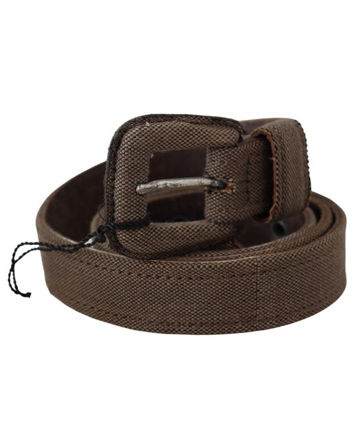 CoSTUME NATIONAL Black Elegant Leather Waist Belt for men
