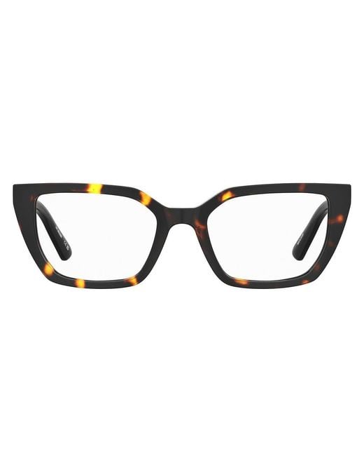 Love Moschino Black Brown Acetate Glasses (frames)