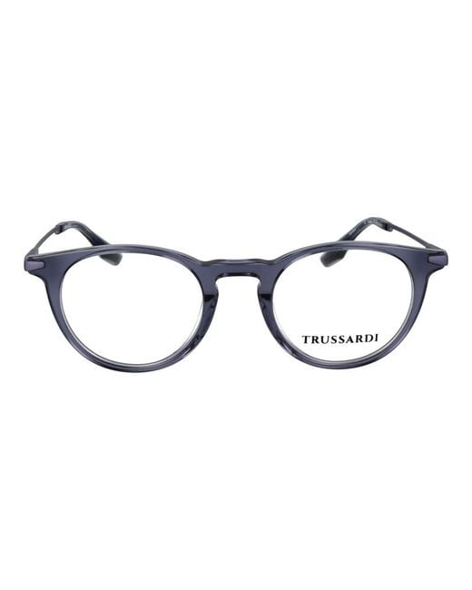 Trussardi Blue Gray Acetate Glasses (frames)