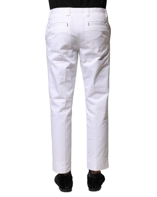 Dolce & Gabbana Blue Casual Cotton Pants for men
