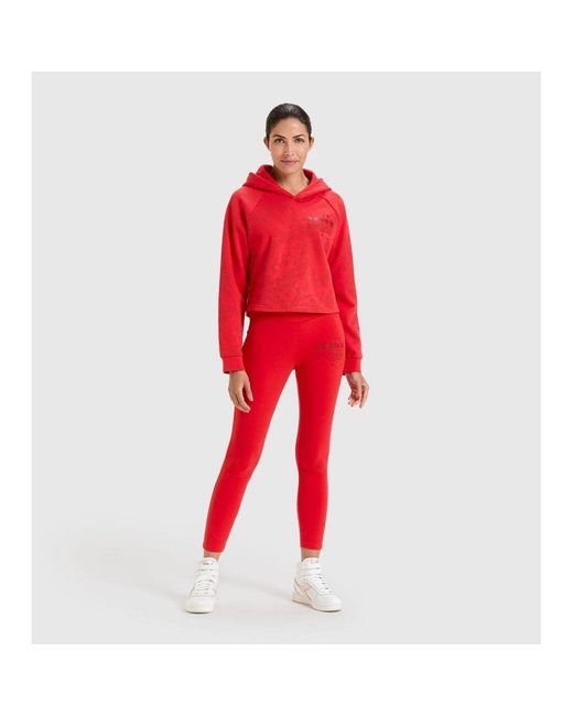 Diadora Red Cotton Sweatshirt