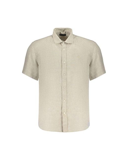 North Sails Natural Beige Linen Men's Shirt for men