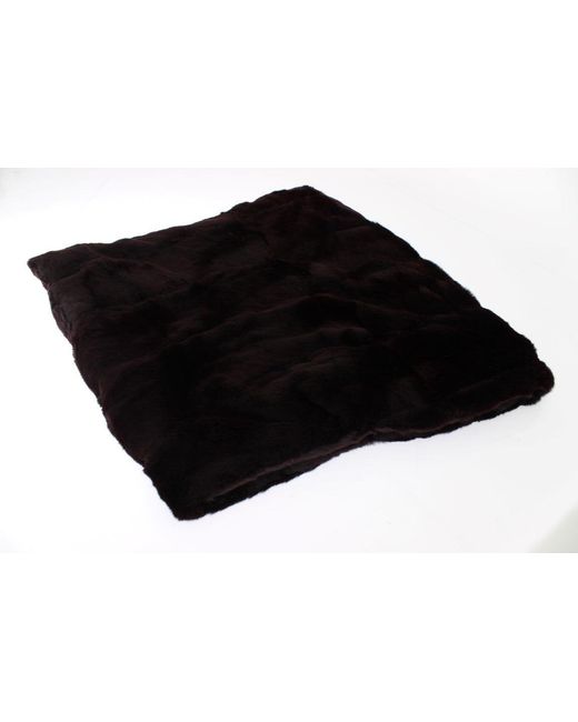 Dolce & Gabbana Black Exclusive Weasel Fur Hooded Scarf