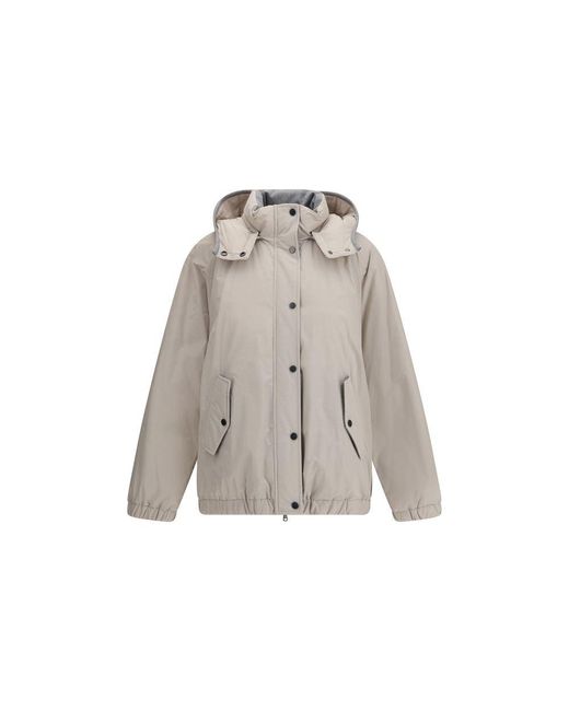 Brunello Cucinelli Gray Padded Jacket