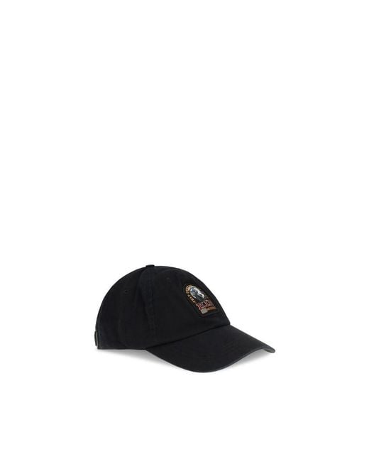 Parajumpers Black Cotton Cap (baseball Hat) for men