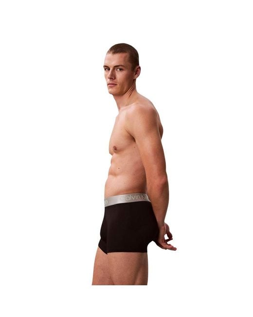 Calvin Klein Black And White Recycled Polyester Boxers for men