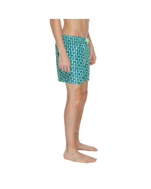 Nike Blue Bicolor Polyester Swim Shorts for men