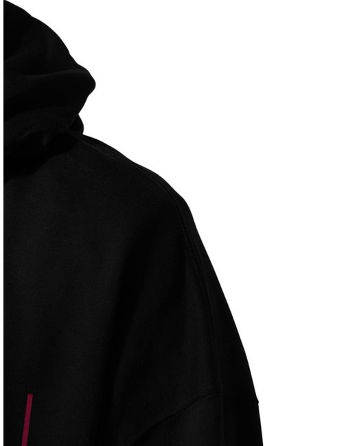 Dolce & Gabbana Black Printed Hooded Men Sweatshirt Sweater for men