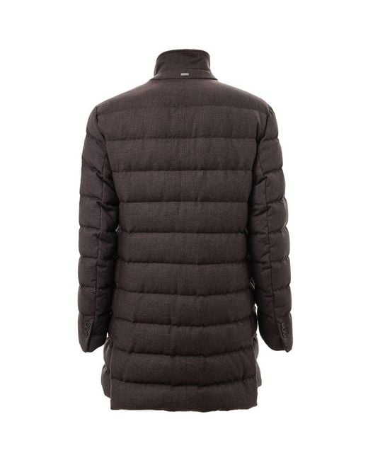 Herno Brown Wool Jacket for men