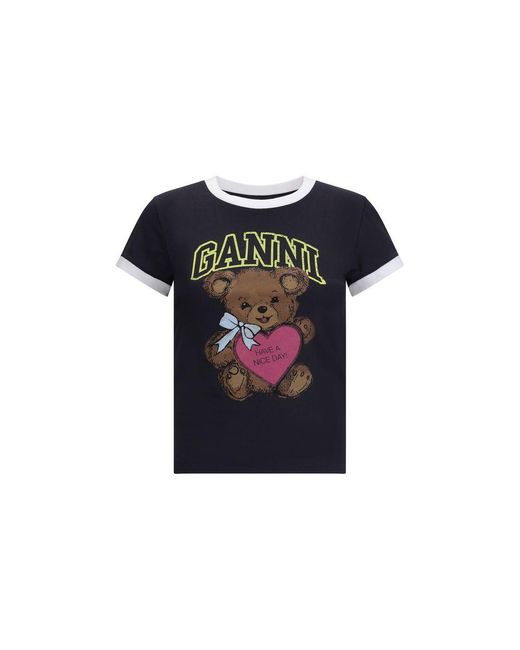 Ganni Blue Teddy T