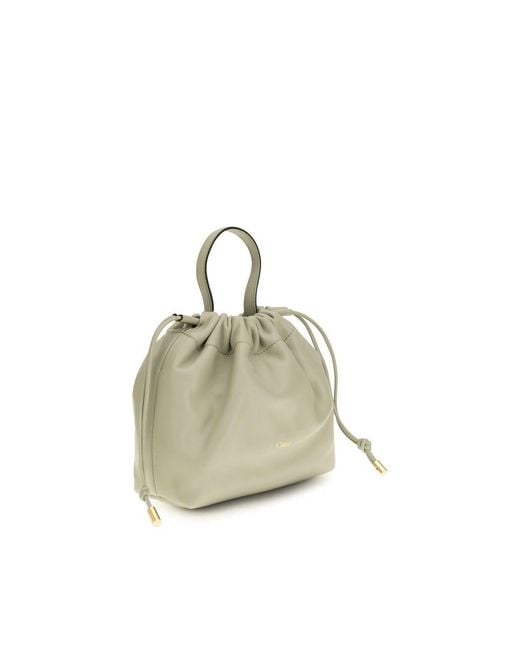 Chloé Natural Gray Lamb Ovis Aries Aries Shoulder Bag