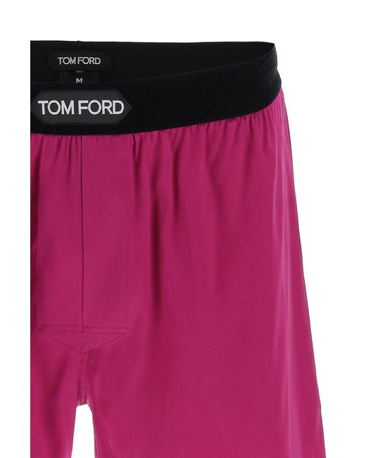 Tom Ford Pink Silk Boxer Set for men