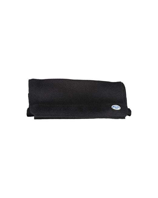 North Sails Black Cotton Scarf for men