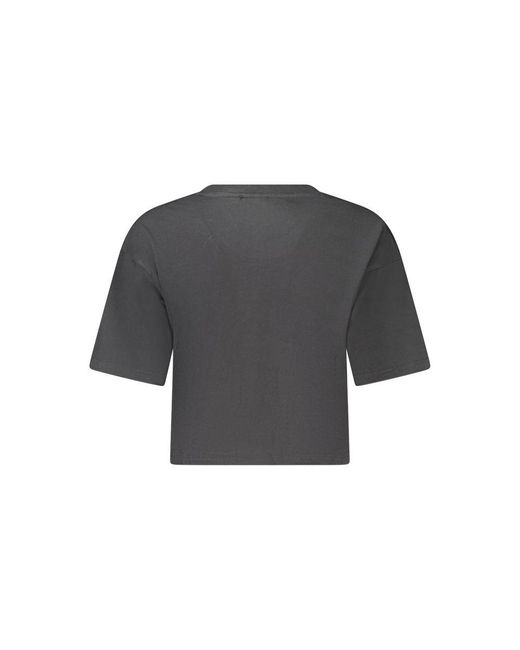 Fila Black Crop Top Short Sleeves