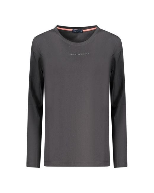 North Sails Gray Black Cotton T