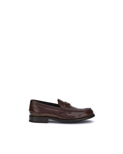 Prada Brown Calf Leather Bos Taurus Slip for men