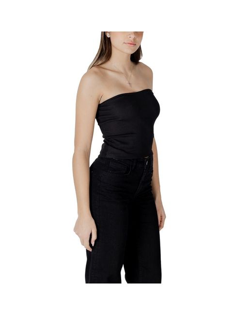 Calvin Klein Black Cotton Rigenerato Tops & T