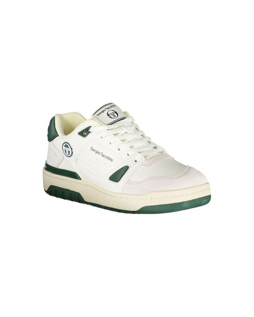 Sergio Tacchini White Sleek Sneakers With Contrasting Accents for men