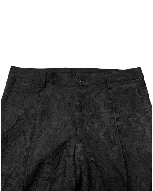 Dolce & Gabbana Black Brocade Single Breasted 2 Piece Suit 57+Pa+Pl for men