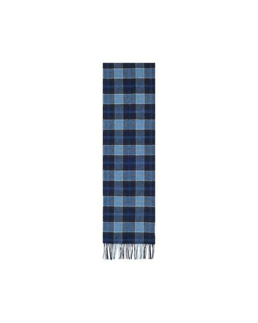Barbour Blue Wool Scarf for men