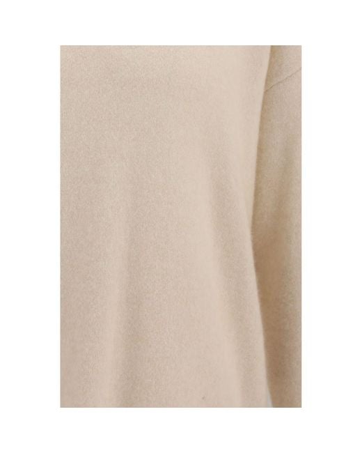 Laneus White Beige Cashmere Sweatshirt for men