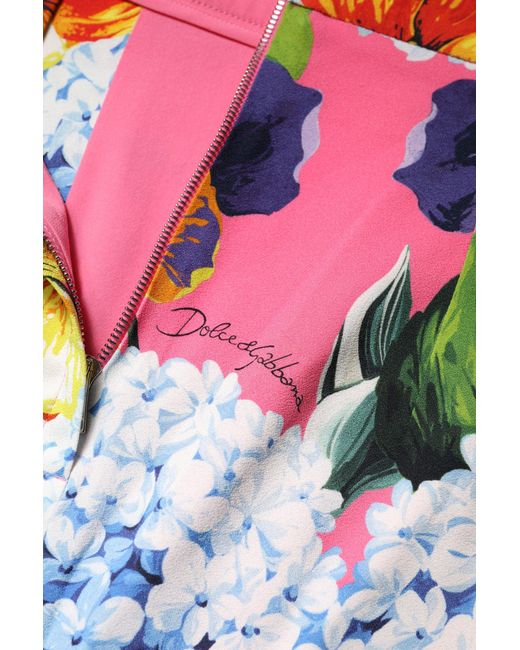 Dolce & Gabbana Multicolor Floral High Waist Midi Skirt for men
