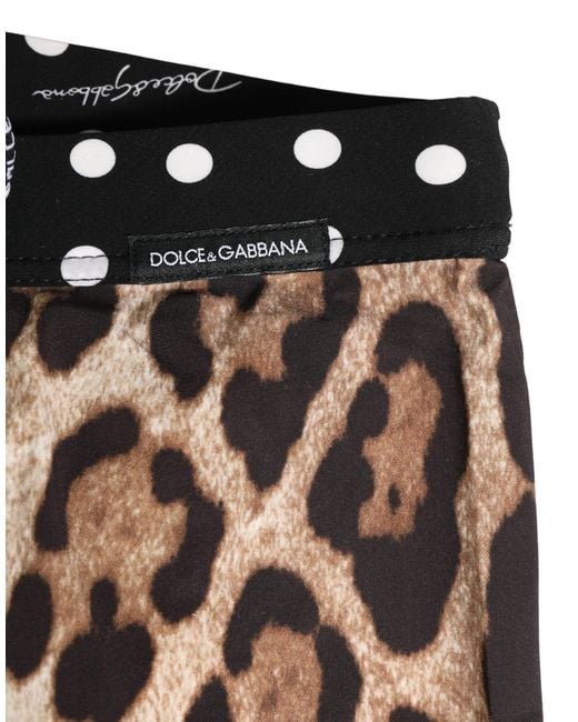 Dolce & Gabbana White Patterned Cycling Bike Shorts Underwear Elastane Nylon for men