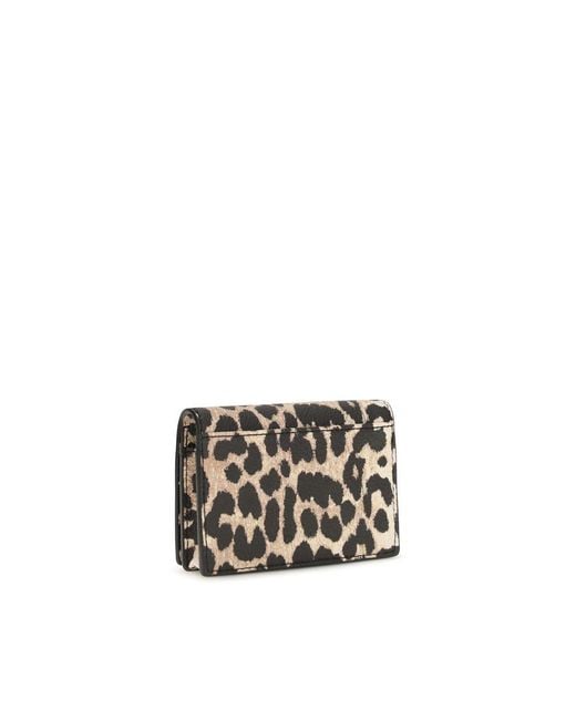Ganni Black Multicolor Recycled Polyester Wallet
