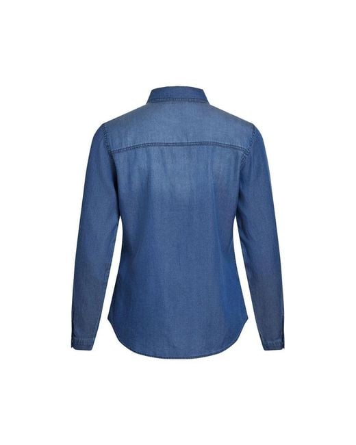 VILA CLOTHES Blue Cotton Sweater