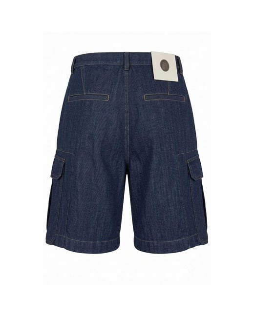 Trussardi Blue Cotton Blend Men's Short for men