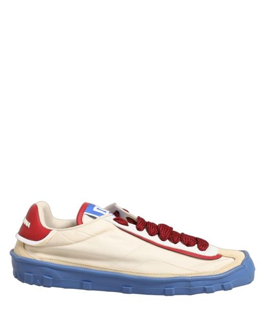 Dolce & Gabbana Blue Old Runner Lace Up Sneakers Shoes Elastane Nylon Acrylic Calf for men