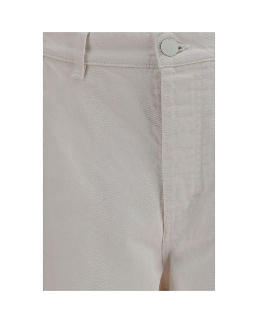 AMI Gray White Cotton Jeans Denim for men