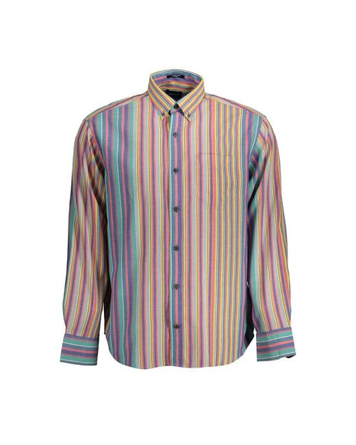 Gant Blue Cotton Shirt for men
