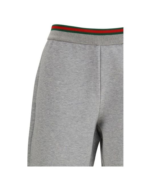 Gucci Gray Cotton Casual Pants