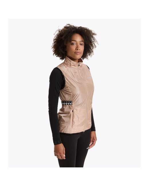 Diadora Black Pink Polyamide Waistcoat