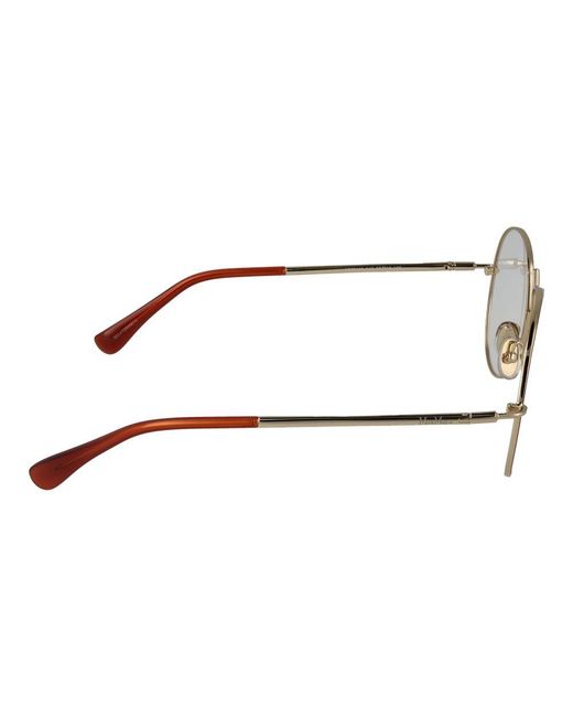 Max Mara Metallic Orange Metal Glasses (frames)