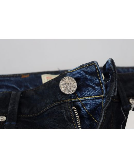 Acht Blue Chic Low Waist Skinny Denim Pants