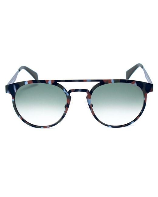 Italia Independent Blue Gray Metal Sunglasses for men