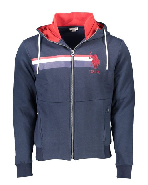 U.S. POLO ASSN. Blue Cotton Sweater for men