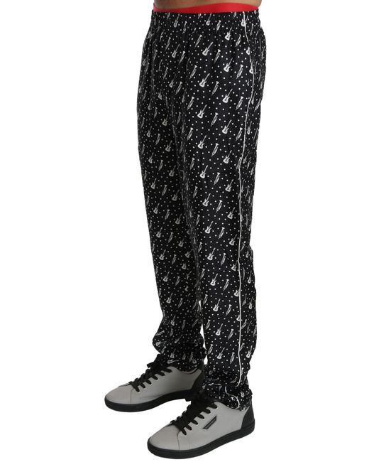 Dolce & Gabbana Black Slim-Fit Trousers for men