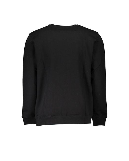 Vans Black Sleek Fleece Crew Neck Sweatshirt for men