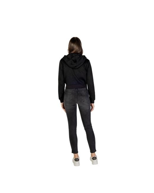 Guess Black Polyester Hoodie