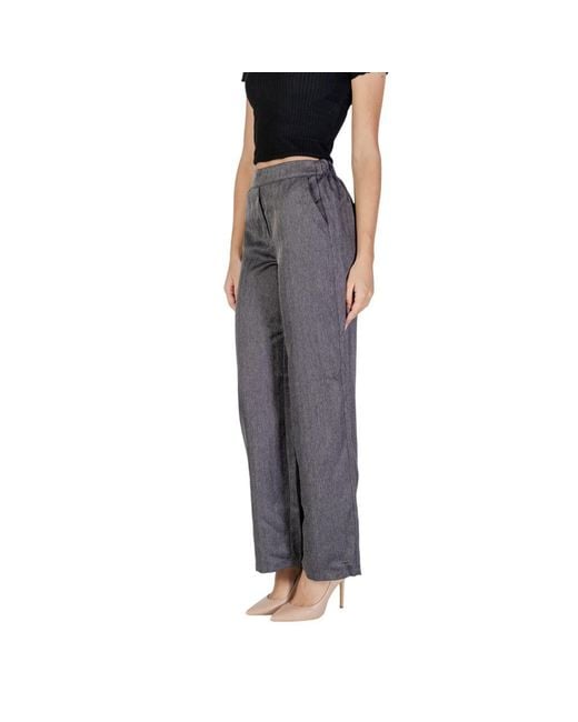 Jacqueline De Yong Black Wide Leg Pants Ja14837800136Ro