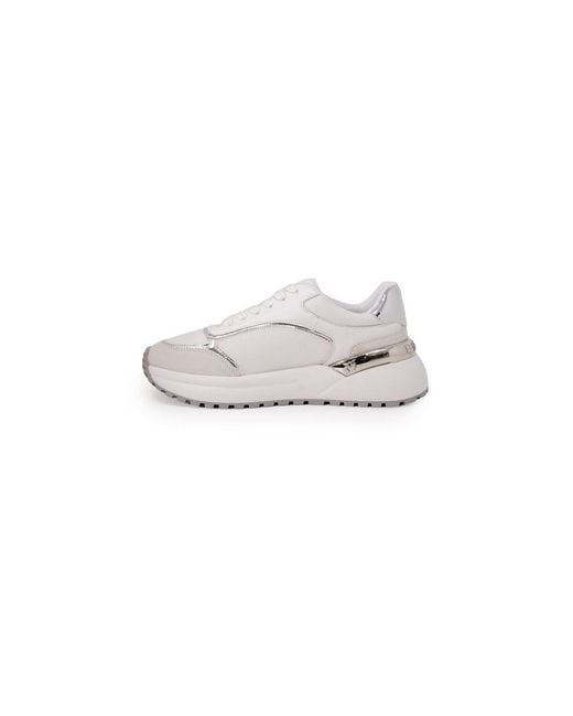 Pinko White Leather Low Top Sneakers