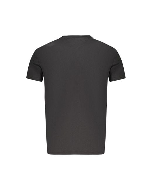 Tommy Hilfiger Black Cotton T-Shirt for men